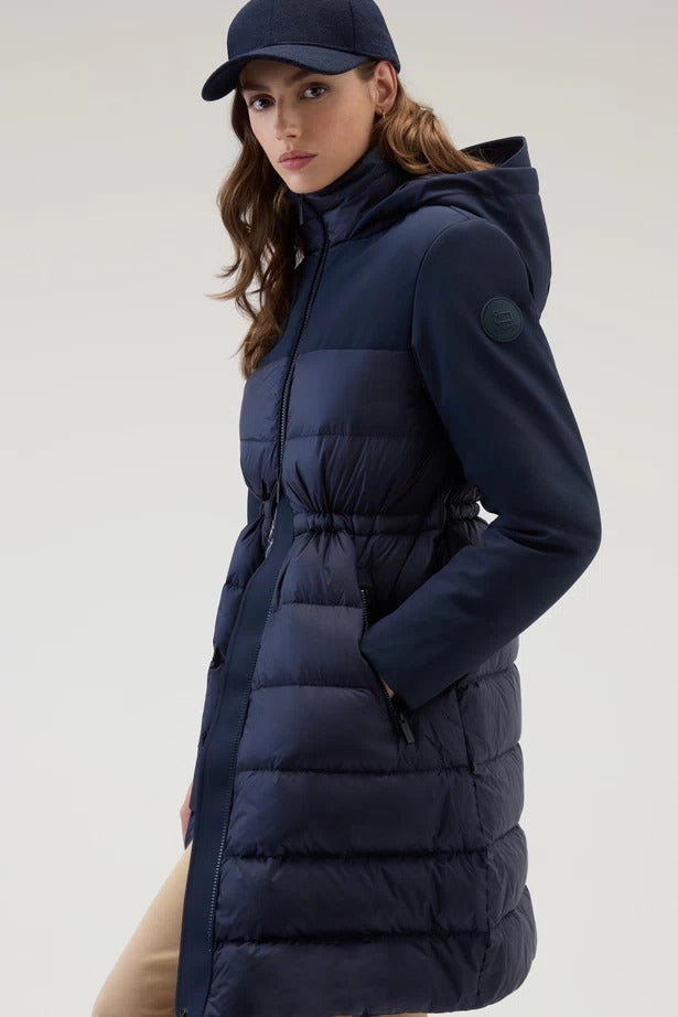 SOFT SHELL DOWN QUILTED PARKA
