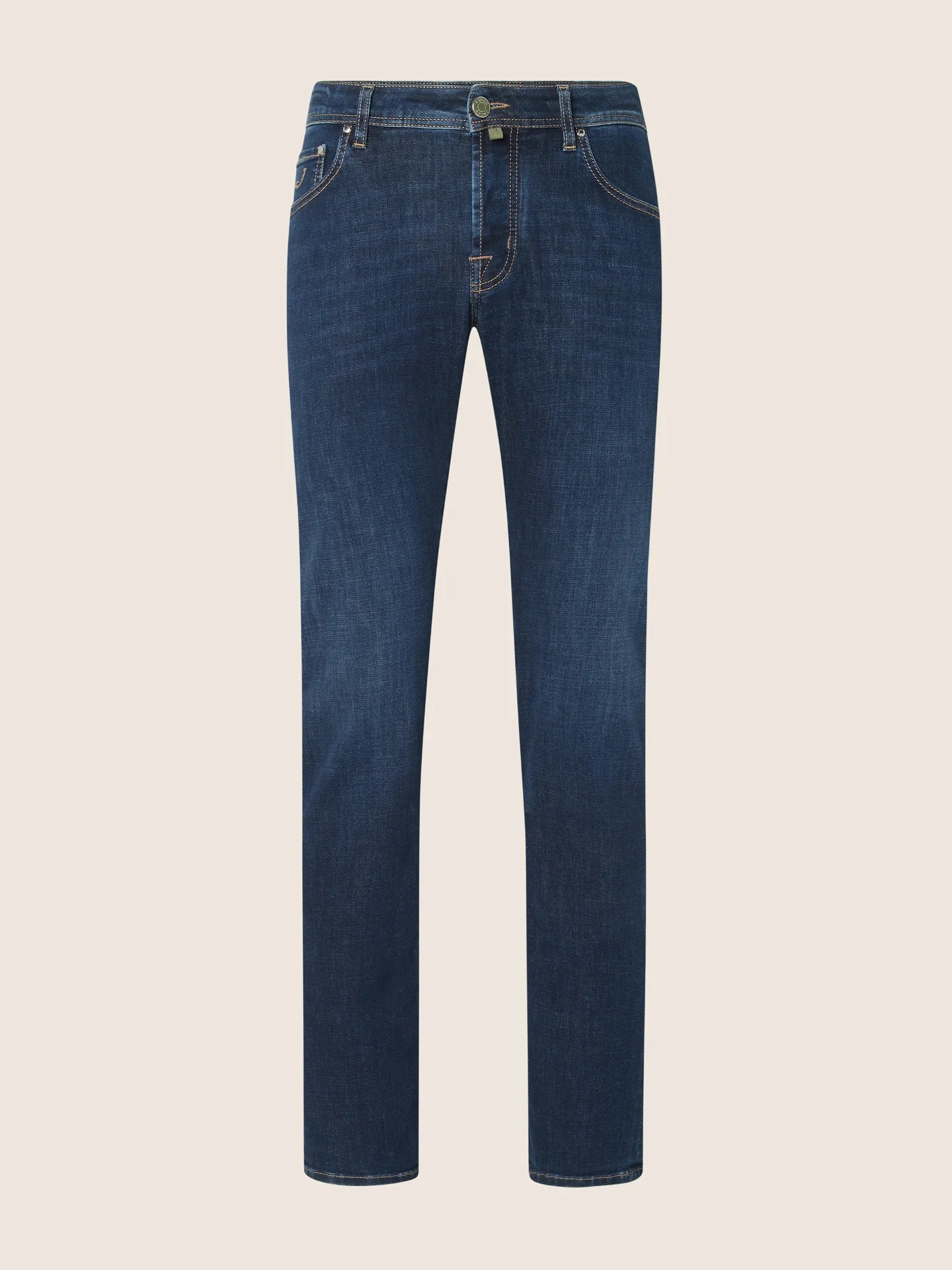 Jeans 5 tasche Nick slim in denim power stretch blu medio