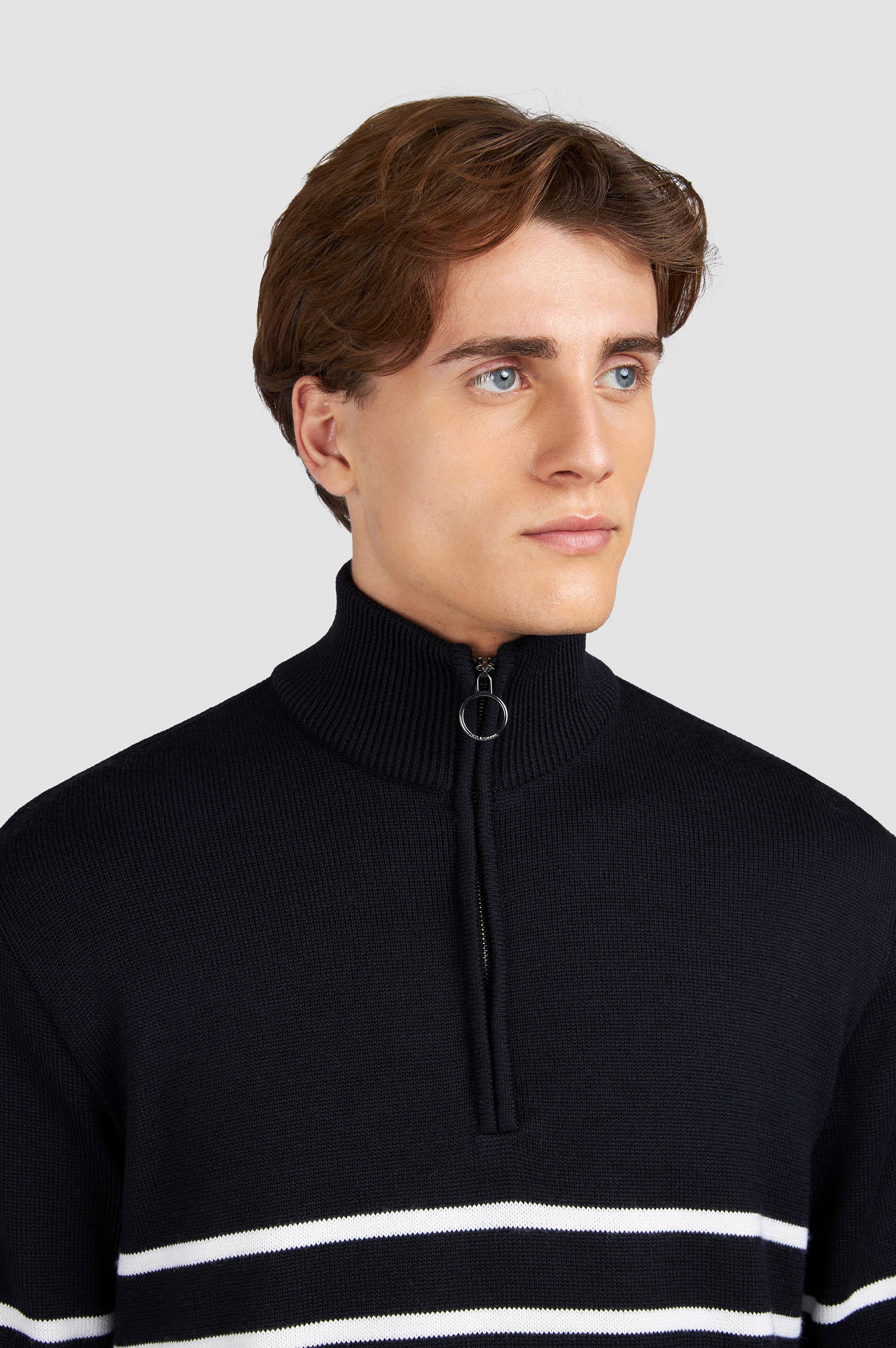 half zip righe