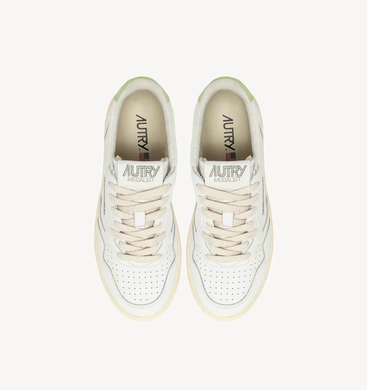 AUTRY AULW/LL60WHT/SNAP GRN