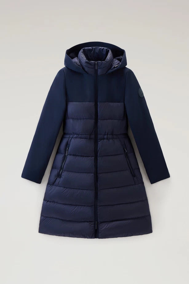 SOFT SHELL DOWN QUILTED PARKA