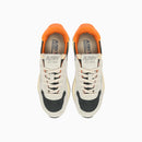 SNEAKERS REELWIND LOW IN NYLON E PELLE CRAQUELE PEPPER E BIANCA